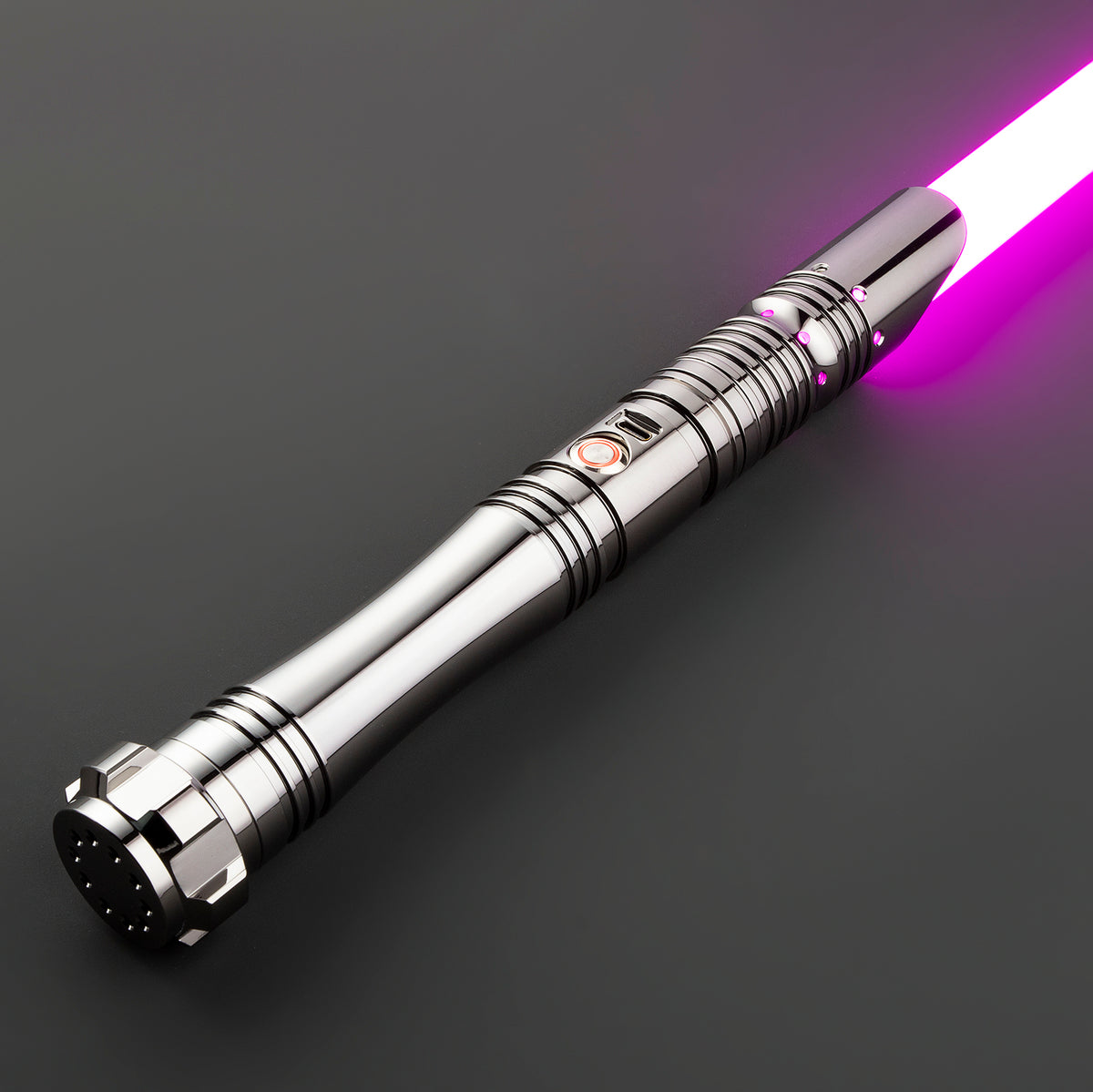 SaberCustom proffie 2.2 dueling lightsaber fx smooth swing infinite color changing black saber